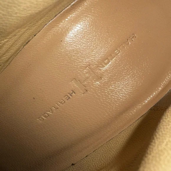 Halston Hertiage Olivia Over the Knee Leather Boots - Jet Black - Picture 7 of 12